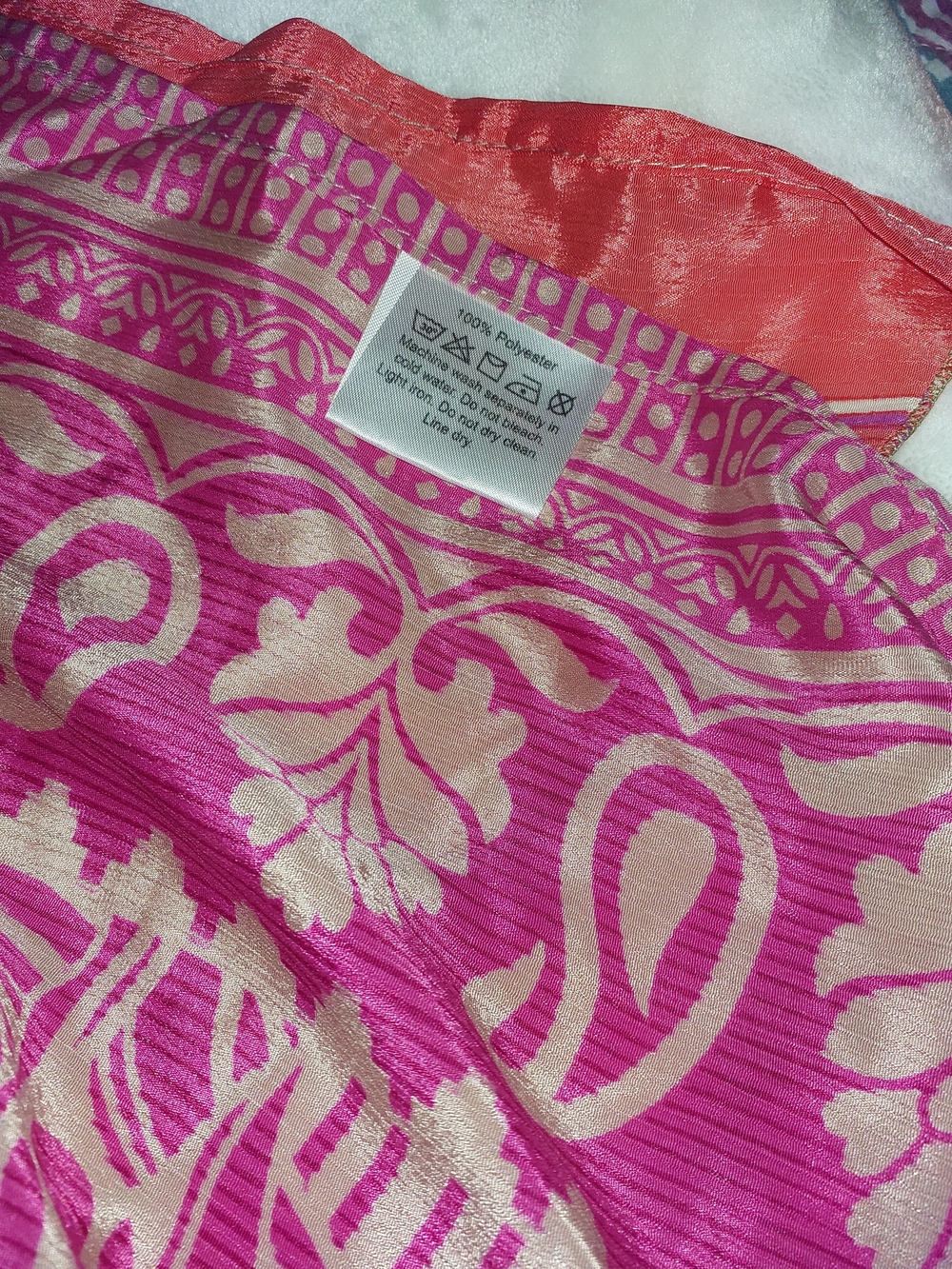 EARTHBOUND Vibrant Silk Printed Wrap-A-Round Layered Silk Skirt/Sarong - Picture 3 of 11